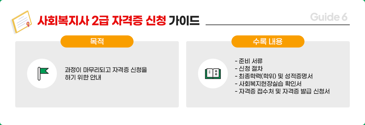 사회복지사2급, 한국어교원2급 자격증 신청 가이드