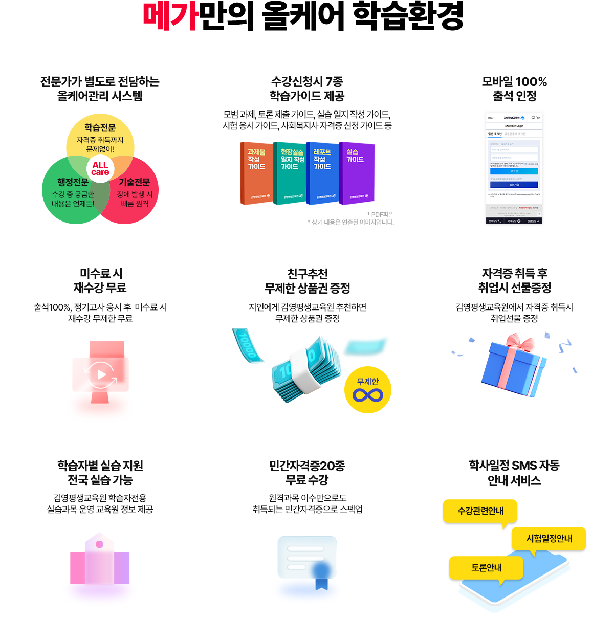 학위 및 자격증 취득 전문 학습설계