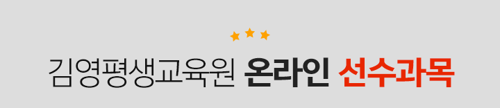 김영평생교육원 온라인선수과목