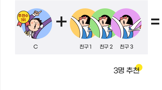 친구 3명추천