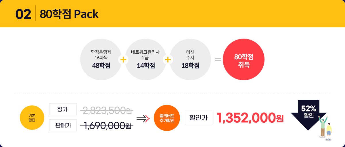 80학점 pack